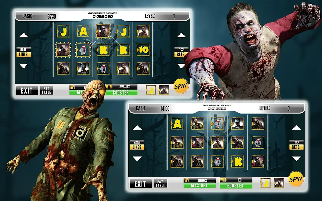 Casino Walking Zombie Slots Machine Ekran Görüntüsü 3