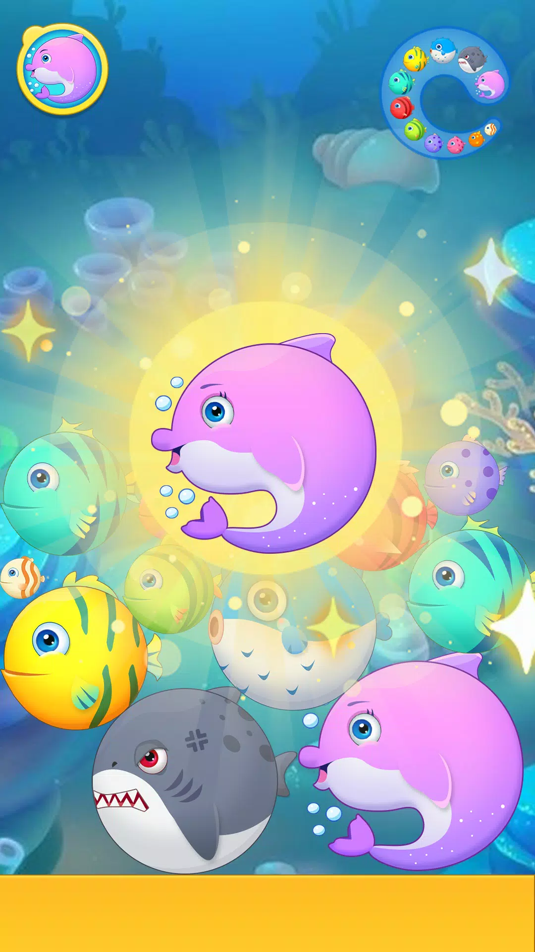 Sea Animals - Merge Game スクリーンショット 2