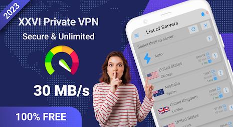 XV Private VPN - Fast Proxy Captura de tela 0