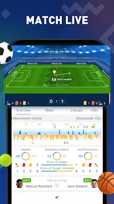 AiScore - Live Sports Scores Tangkapan skrin 1