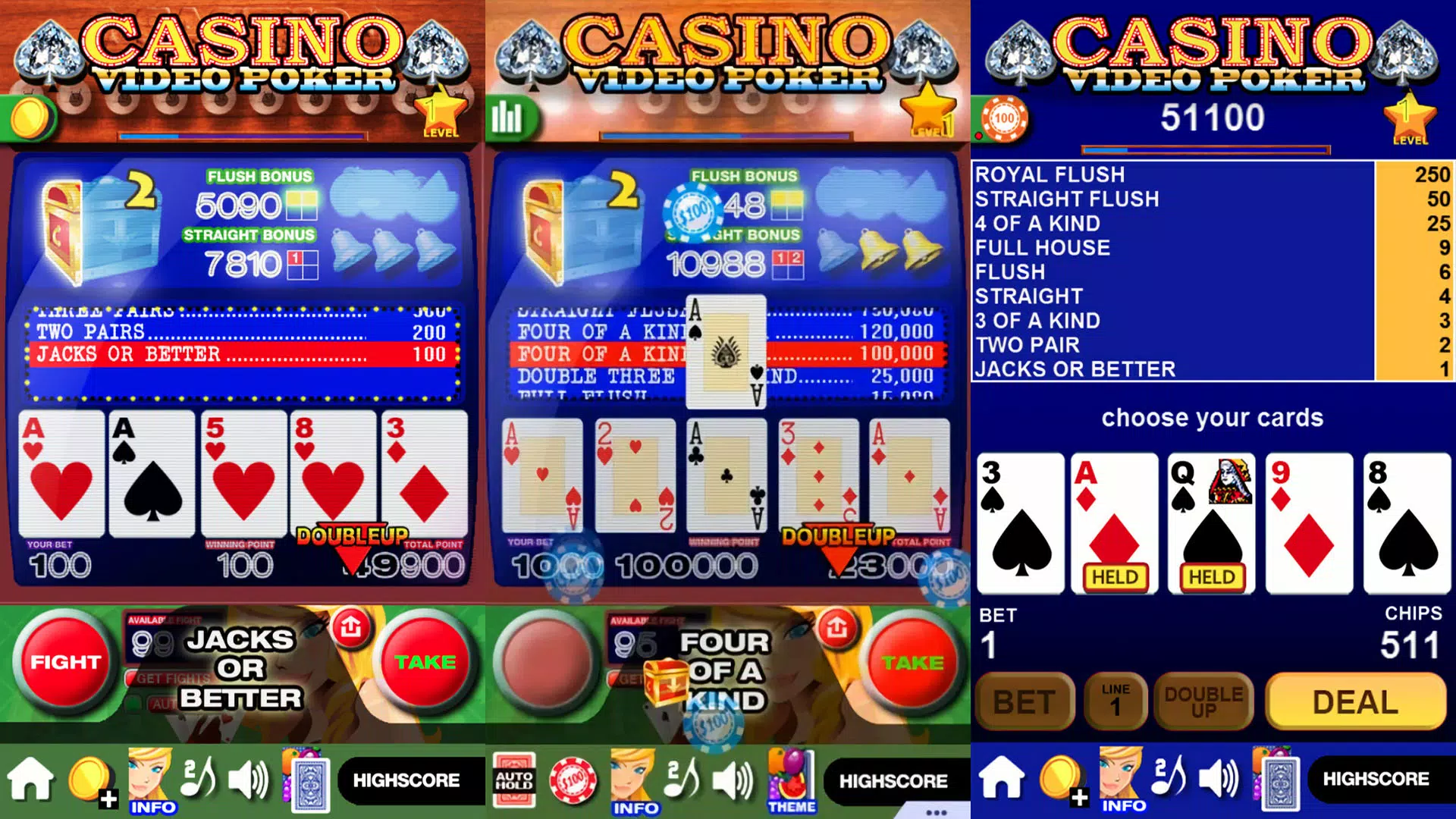 Casino Video Poker Скриншот 2