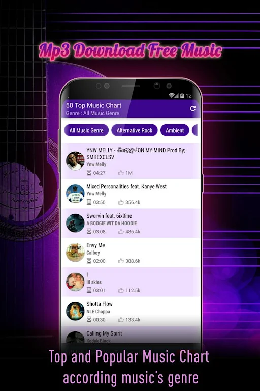 Juice Mp3 - Free Music Download स्क्रीनशॉट 1