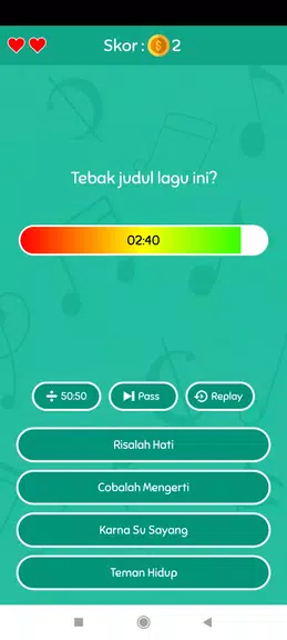 Game Tebak Lagu Ảnh chụp màn hình 1