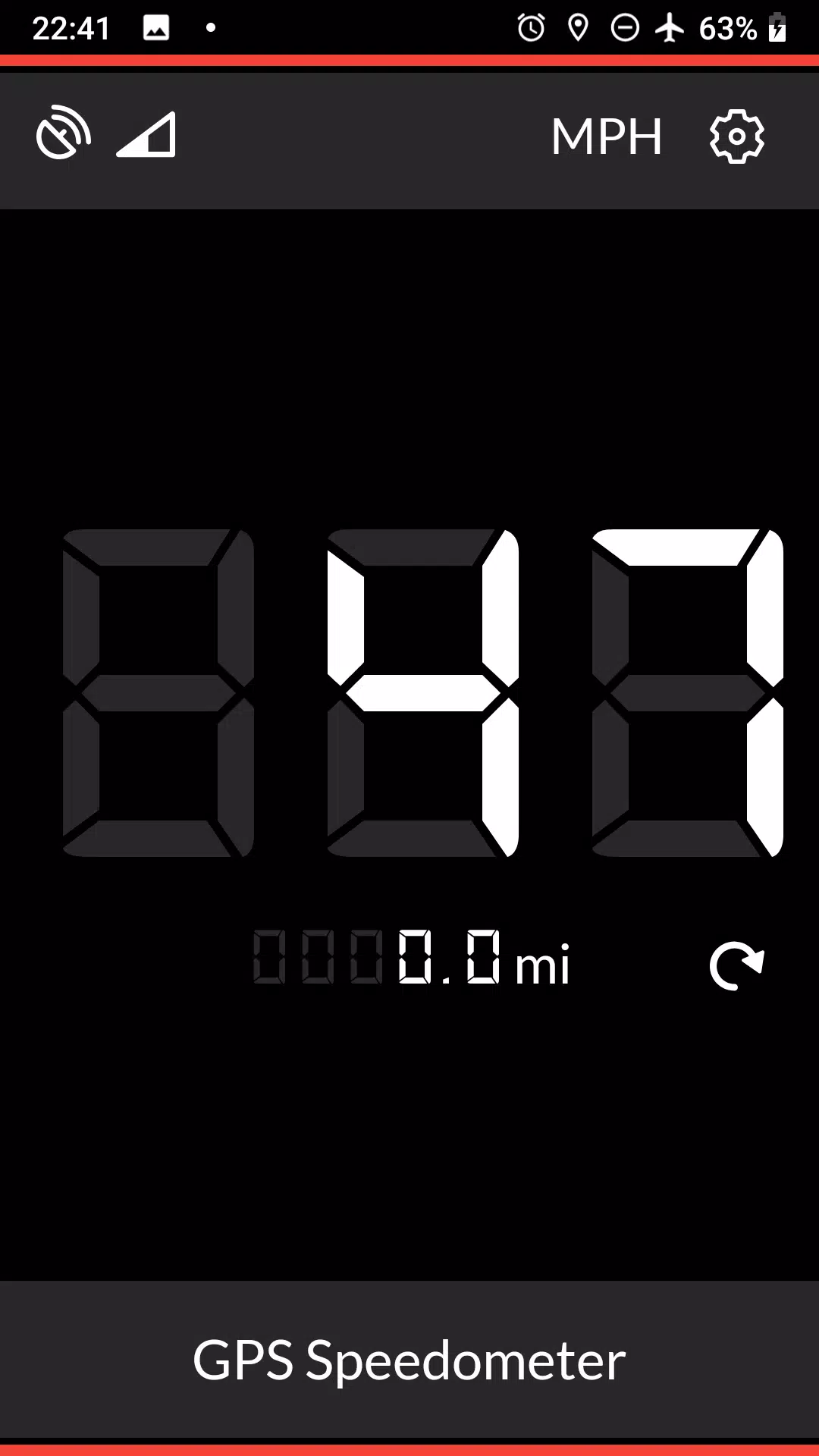 GPS Speedometer Schermafbeelding 2