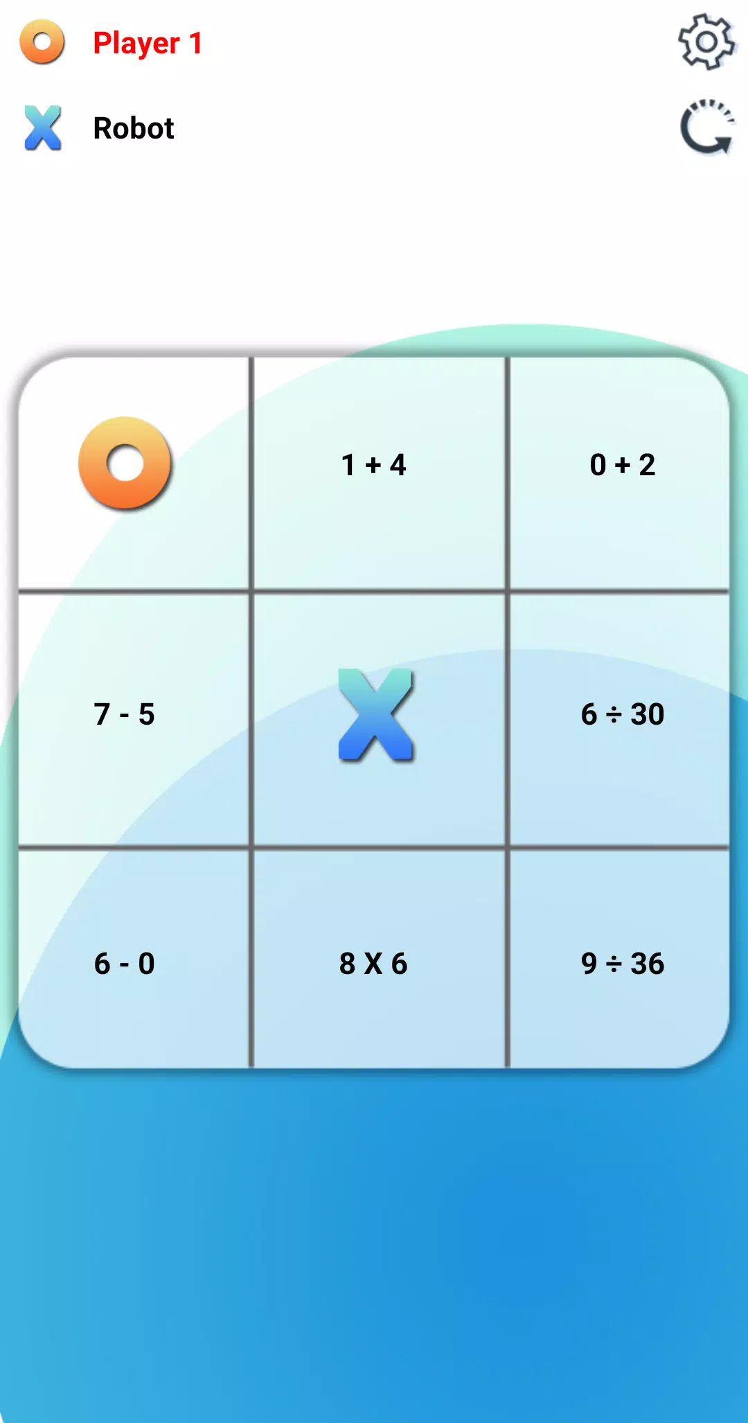 Tic Tac Toe: A Math Game Screenshot 1