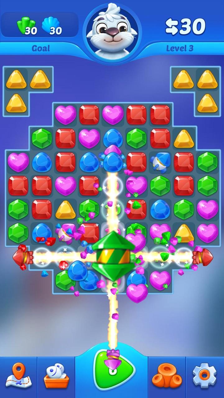 Jewel crush - match 3 game স্ক্রিনশট 3