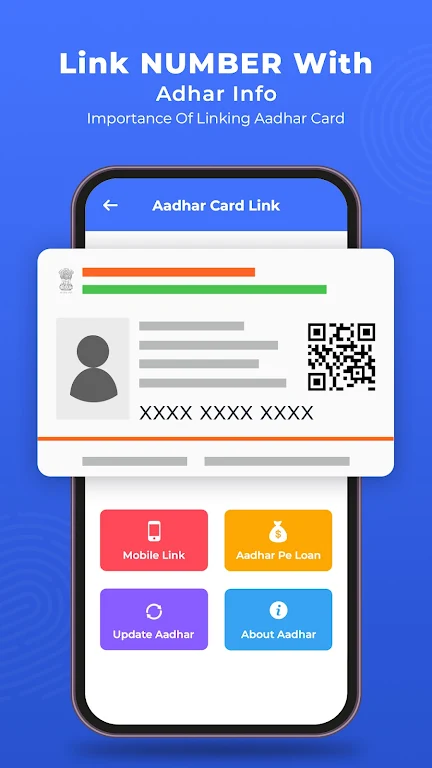 Link Number With Aadhar Info Ảnh chụp màn hình 0