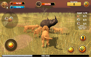 Wild Lion Simulator 3D स्क्रीनशॉट 2