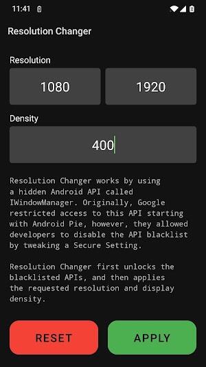 Resolution Changer ภาพหน้าจอ 1