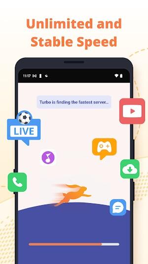 Turbo VPN mod apk premium unlocked