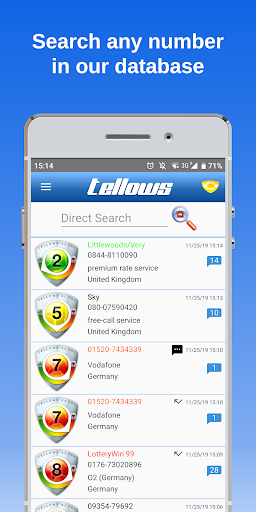 tellows - wer ruft an erkennen Screenshot 1