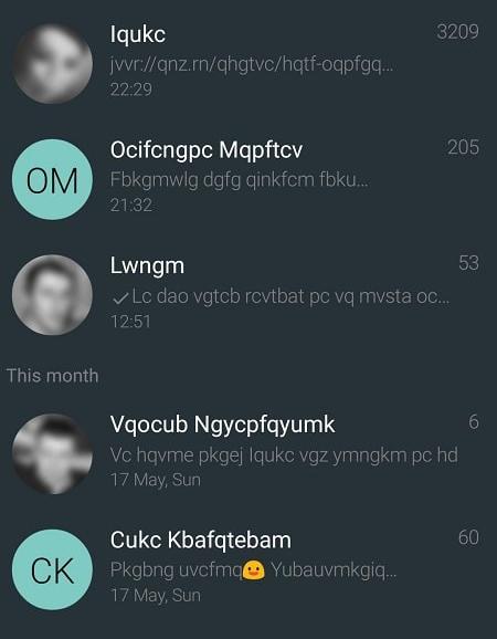 YAATA - SMS/MMS messaging Captura de tela 0
