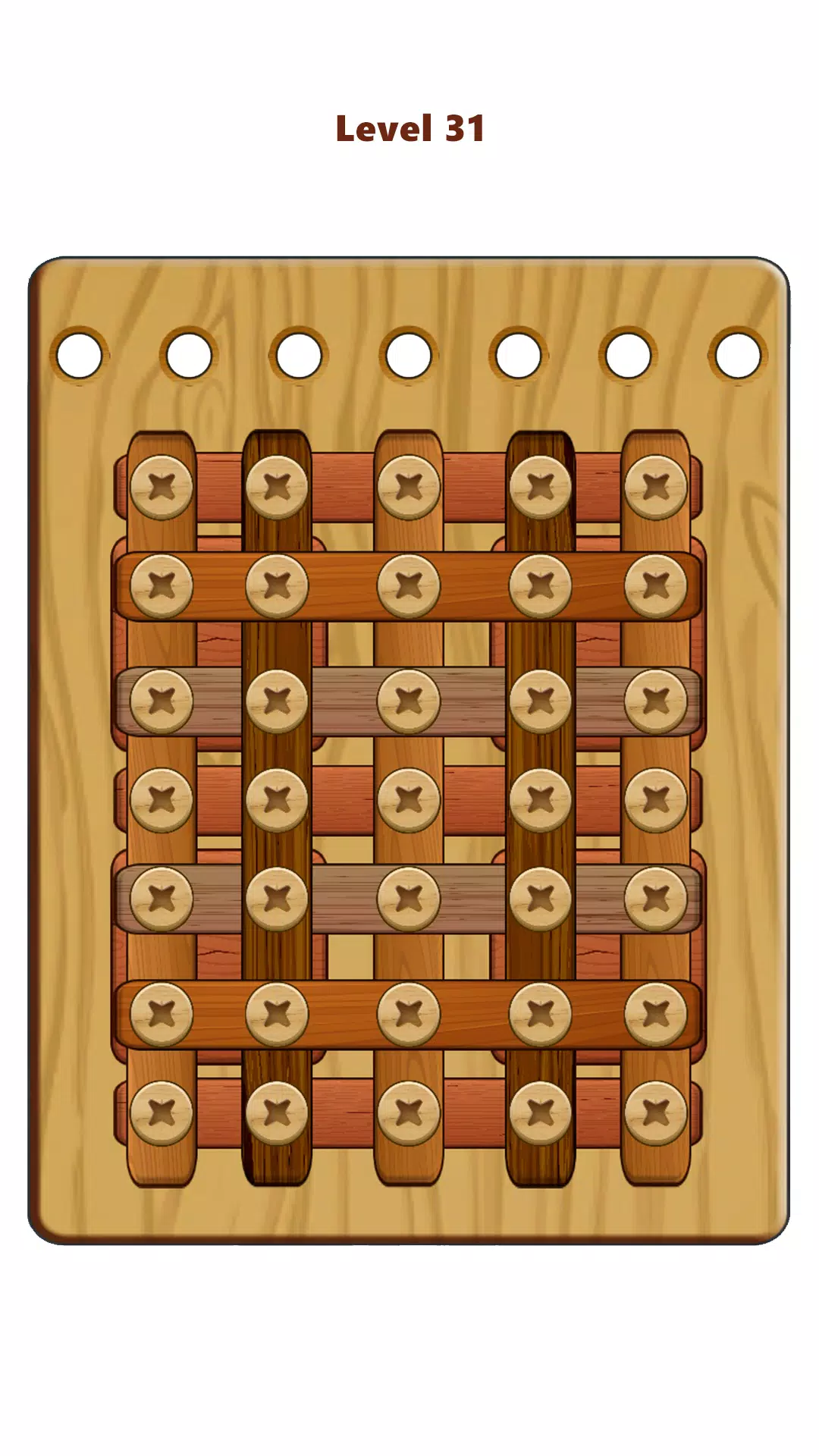 Wood Nuts & Bolts Puzzle Captura de pantalla 2