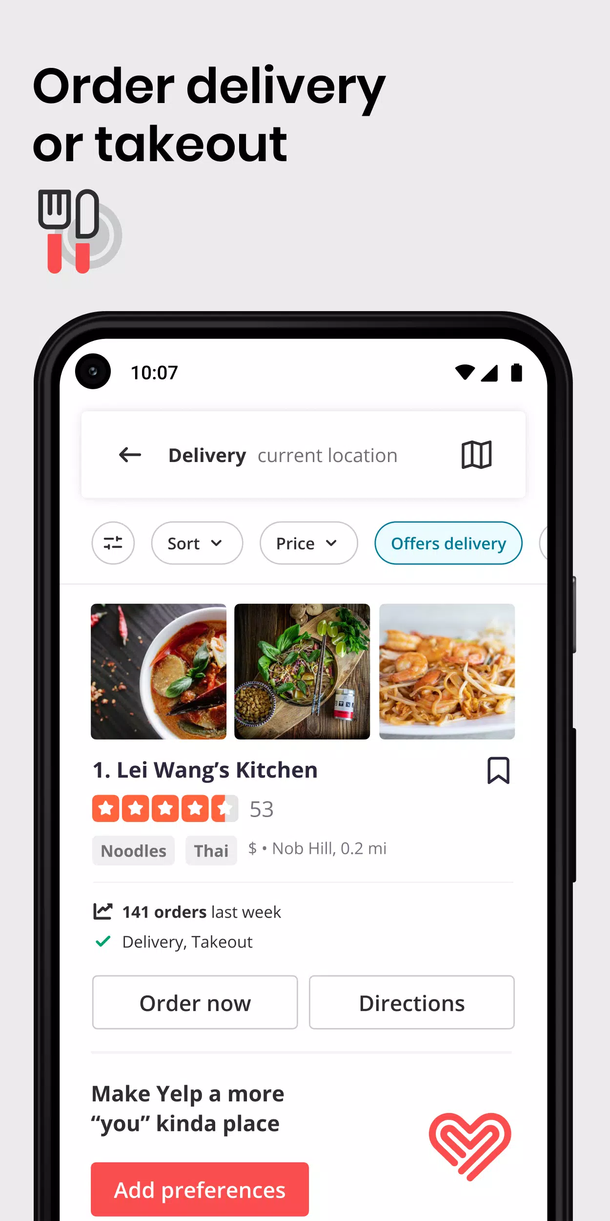 Yelp: Food, Delivery & Reviews Скриншот 2