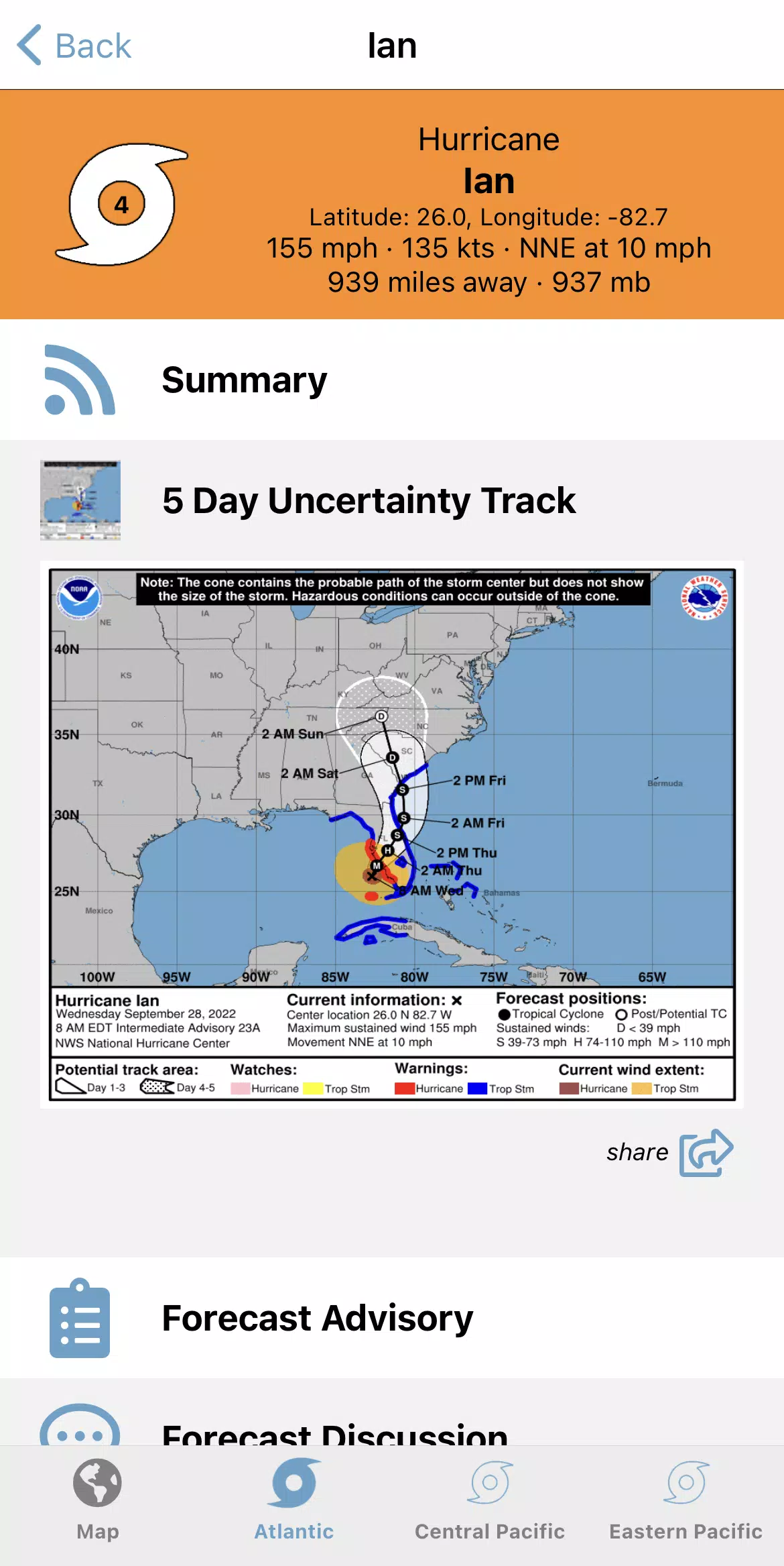 Tropical Hurricane Tracker স্ক্রিনশট 2