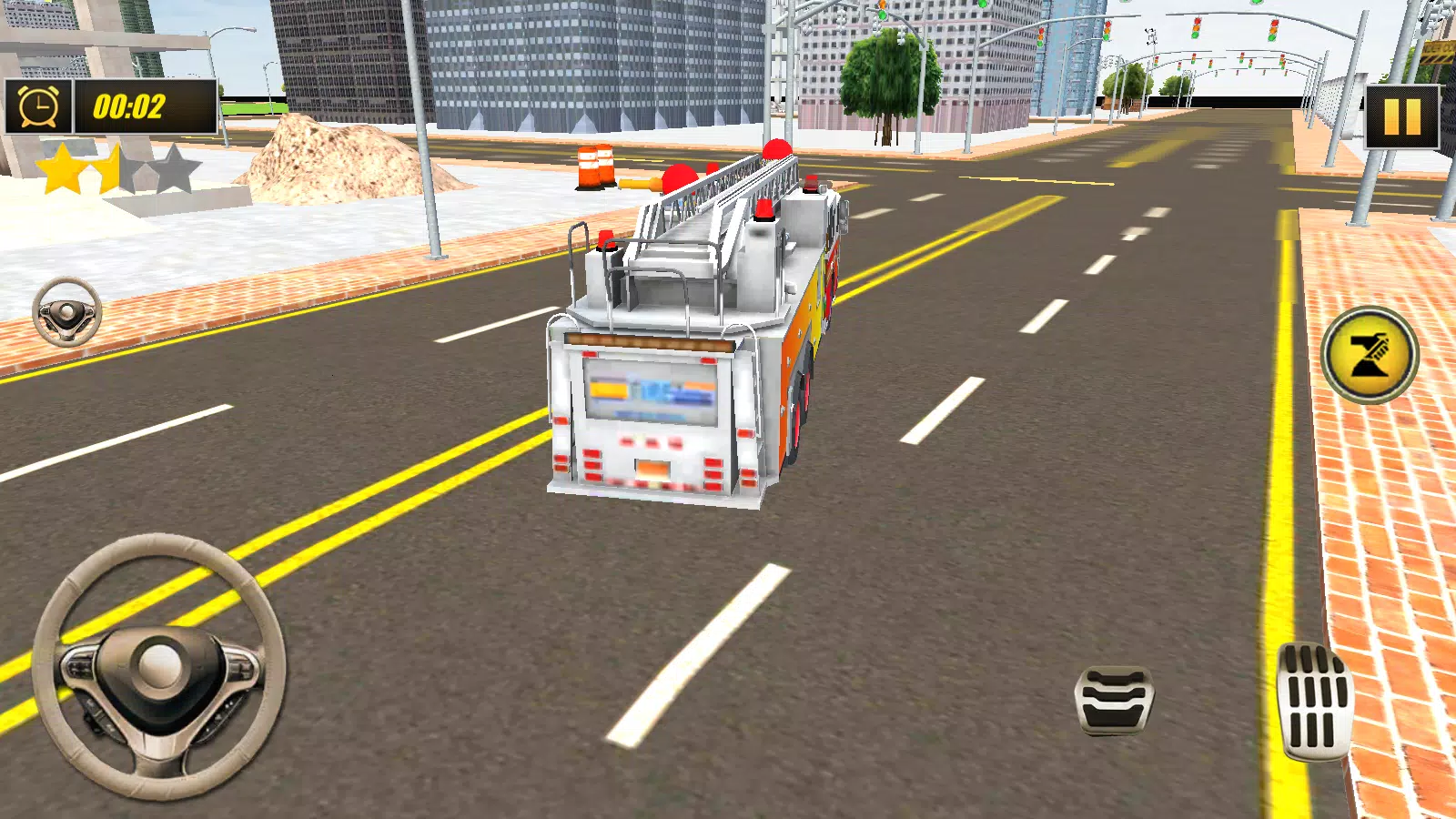 Fire Truck Simulator Rescue स्क्रीनशॉट 2