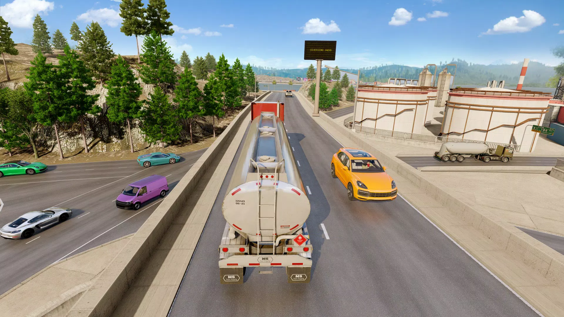 Truck Driving Sim Oil War Game Captura de tela 1