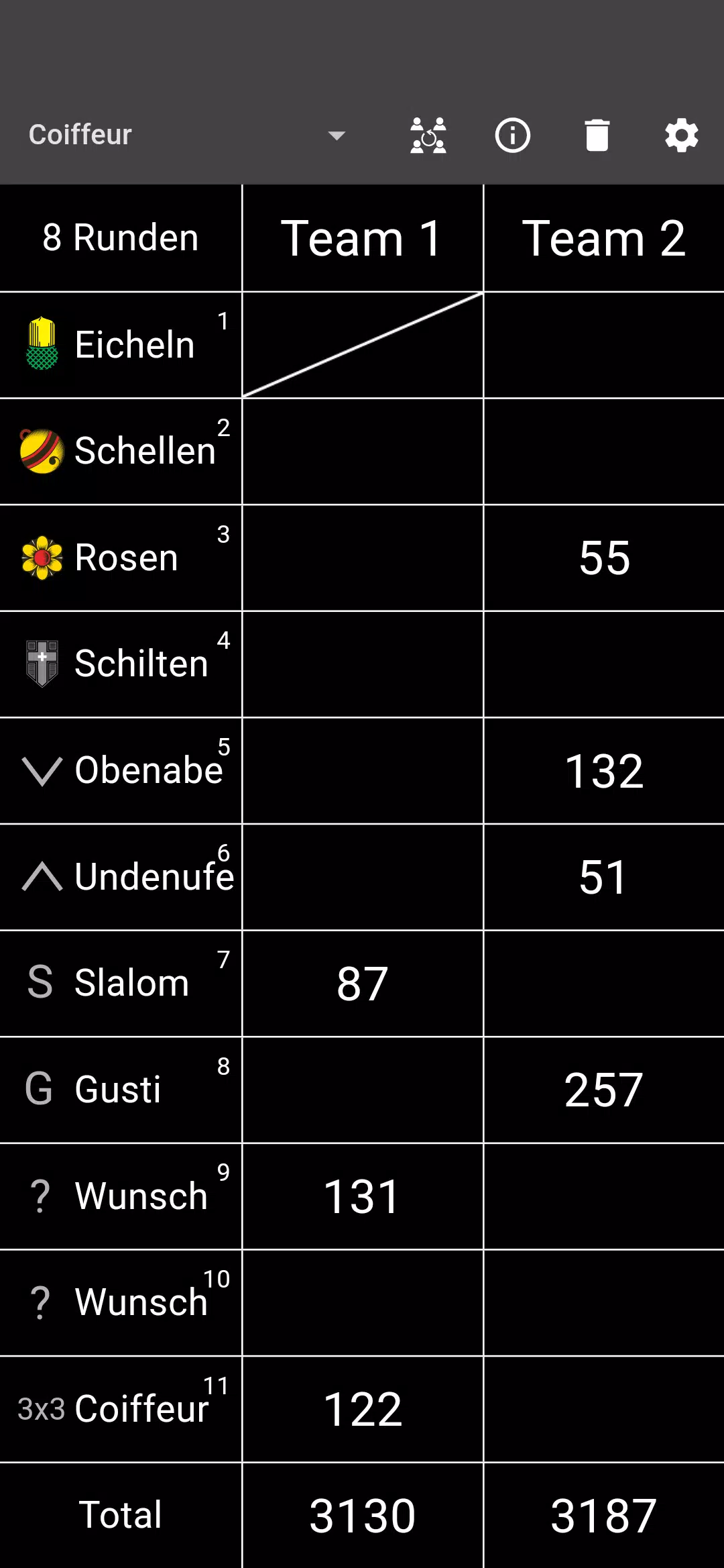 Jass board Ekran Görüntüsü 1