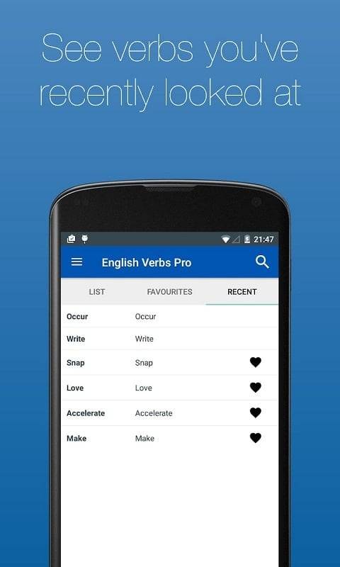 English Verb Conjugator Pro ภาพหน้าจอ 0