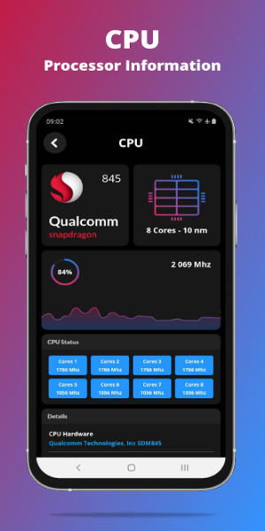 G-CPU:Monitor CPU, RAM, Widget স্ক্রিনশট 2