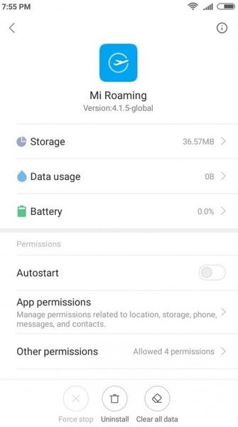 Mi Roaming Ảnh chụp màn hình 0