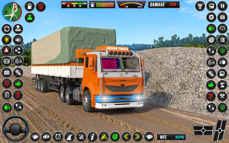 Indian Truck Game 3d Truck sim Tangkapan skrin 1