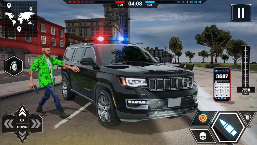 US police Cars Transport truck ဖန်သားပြင်ဓာတ်ပုံ 0