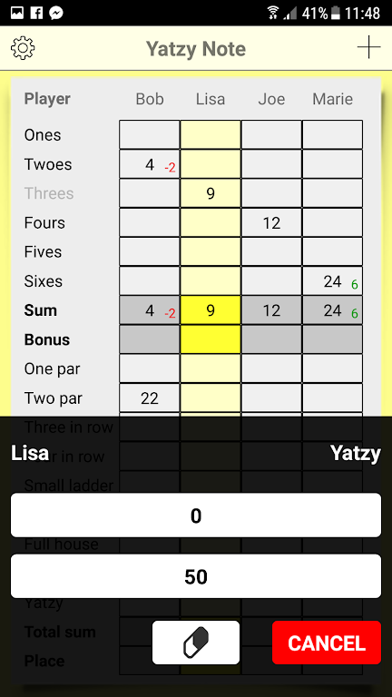 Yatzy Note Captura de tela 1