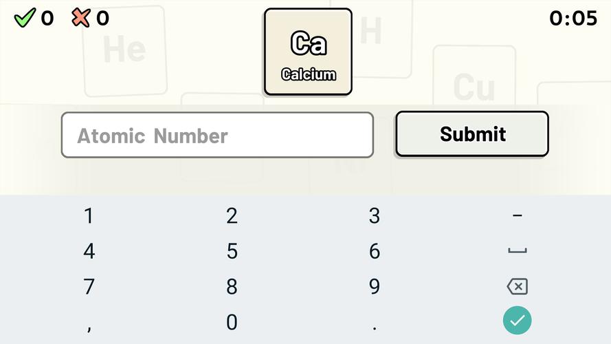 Periodic Table Quiz Captura de pantalla 3
