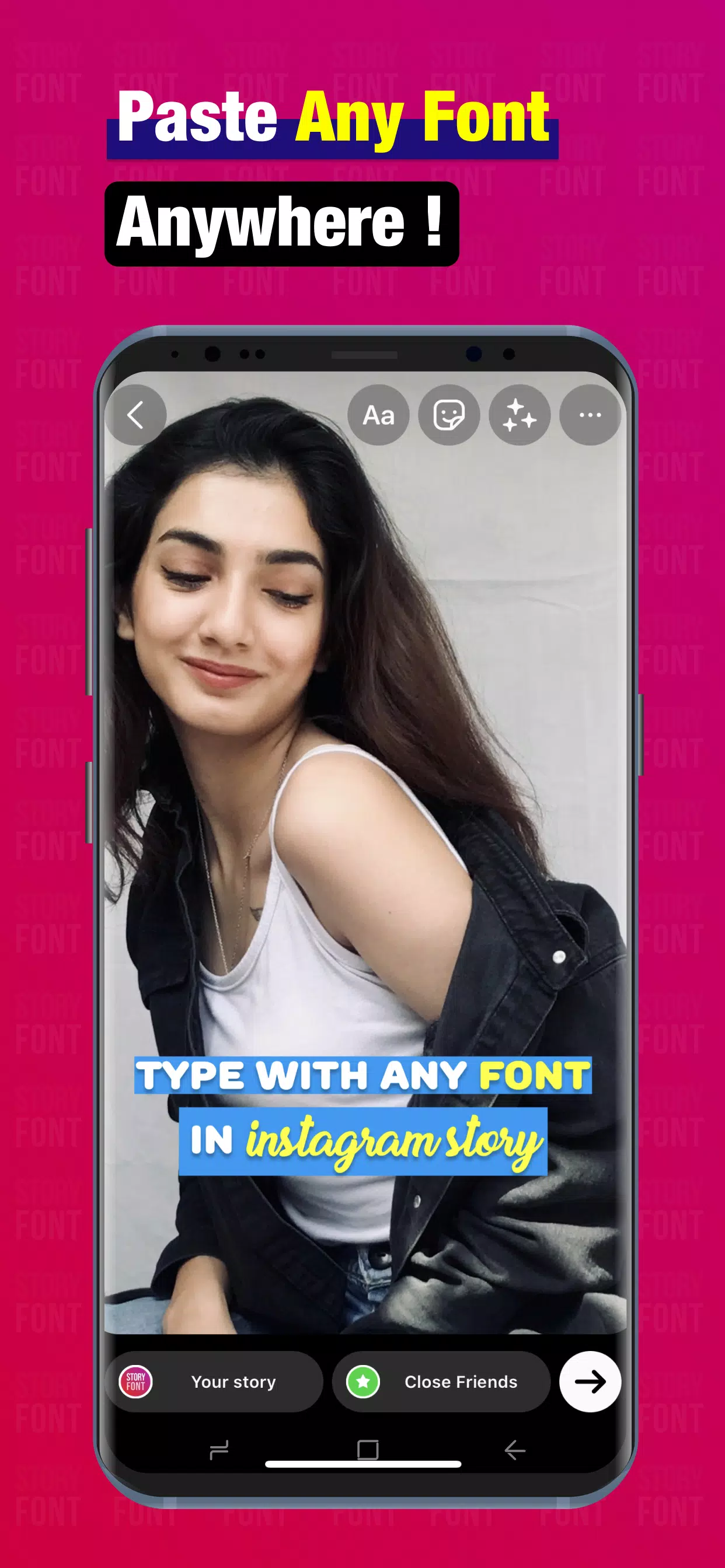 StoryFont for Instagram Story Ekran Görüntüsü 0