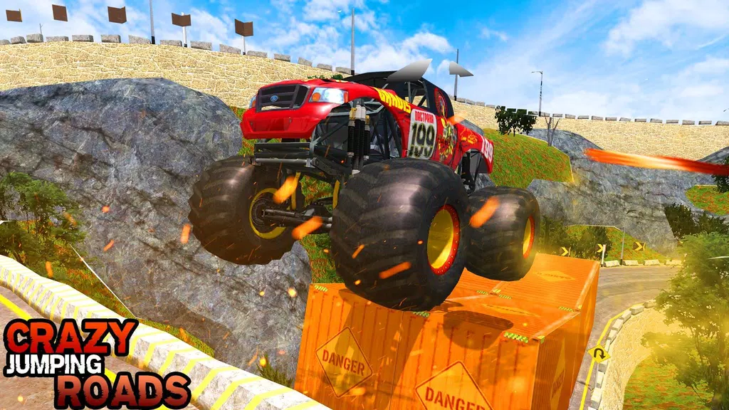 Pickup Truck Hill Climb Racing Capture d'écran 1