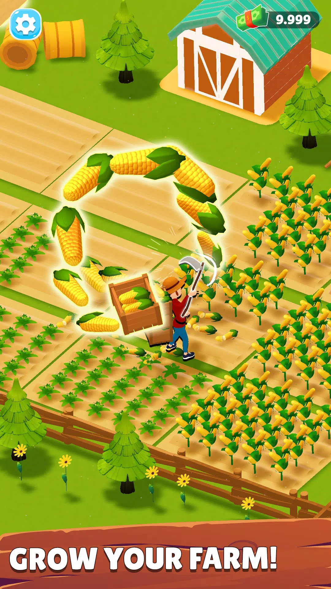 Crop to Craft - Idle Farm Game Ảnh chụp màn hình 0