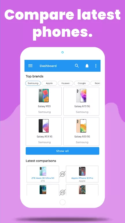 Compare Phones Prices & Specs Tangkapan skrin 0