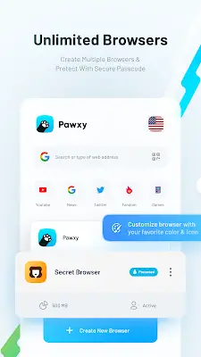 Pawxy - Fast VPN & Web Browser應用截圖第0張