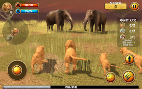 Wild Lion Simulator 3D Ảnh chụp màn hình 1