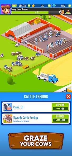 Milk Farm Tycoon Mod Tangkapan skrin 1