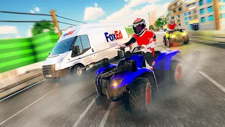 ATV Quad Bike Traffic Race スクリーンショット 1