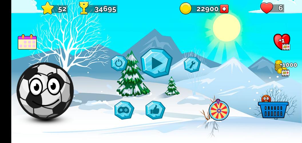 Runner ball 3: winter game Captura de tela 0