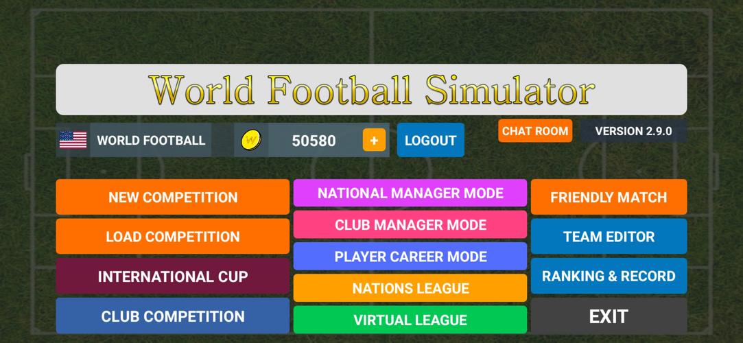 Schermata World Football Simulator 0