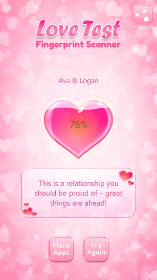 Love Compatibility Test Fingerprint Capture d'écran 1