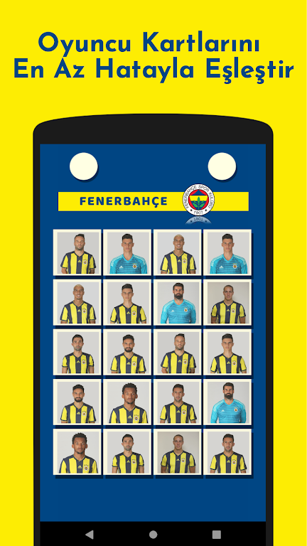 Fenerbahçe Futbolcu Kart Eşleştirme Oyunu应用截图第2张