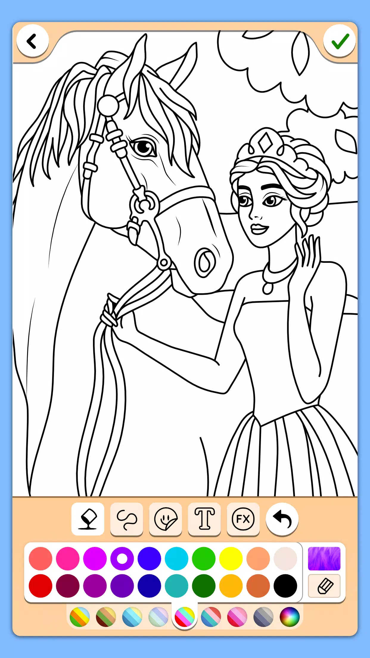 Schermata Princess Coloring Game 3