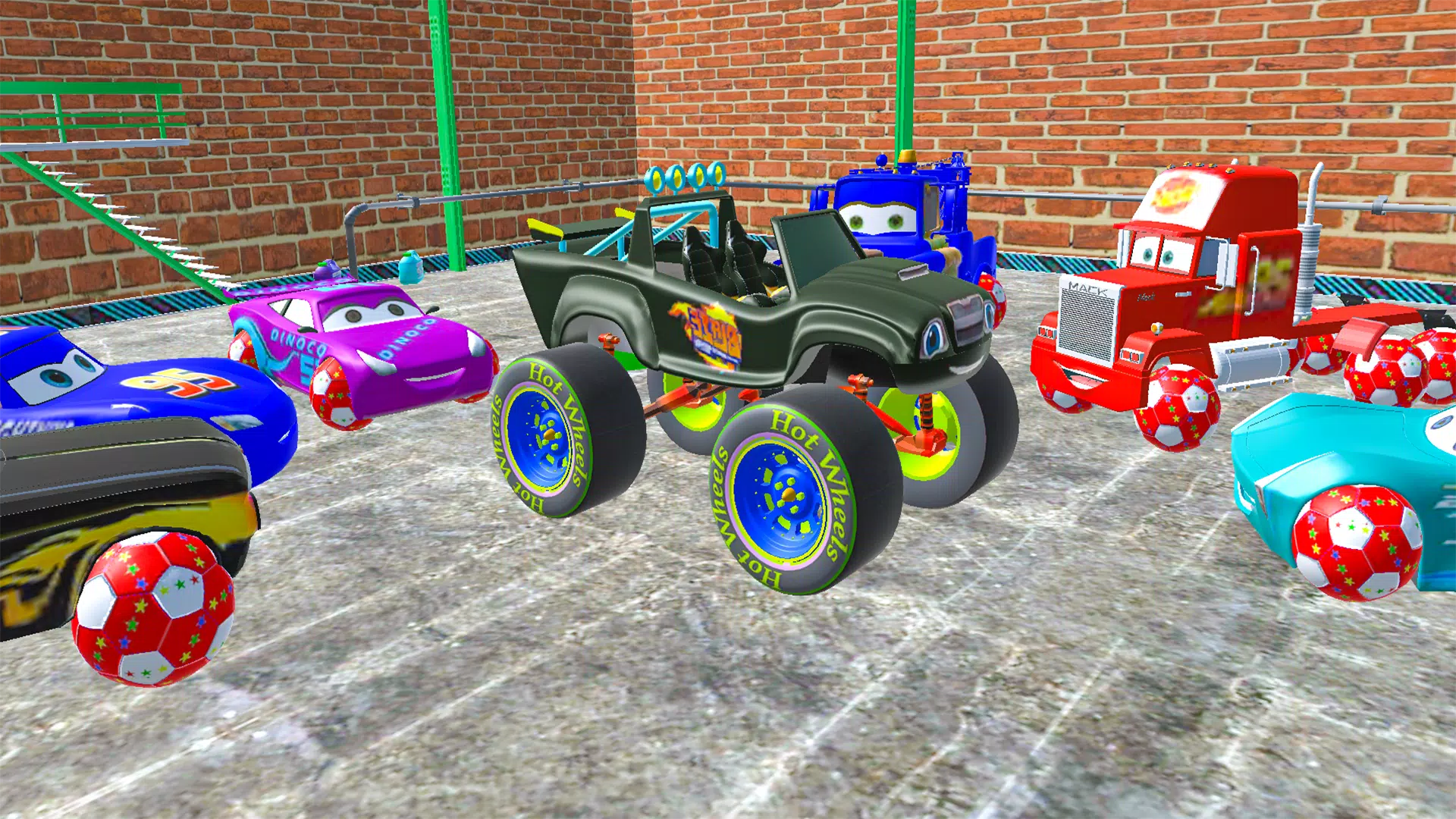 Schermata McQueen and Crazy Racing Cars 2