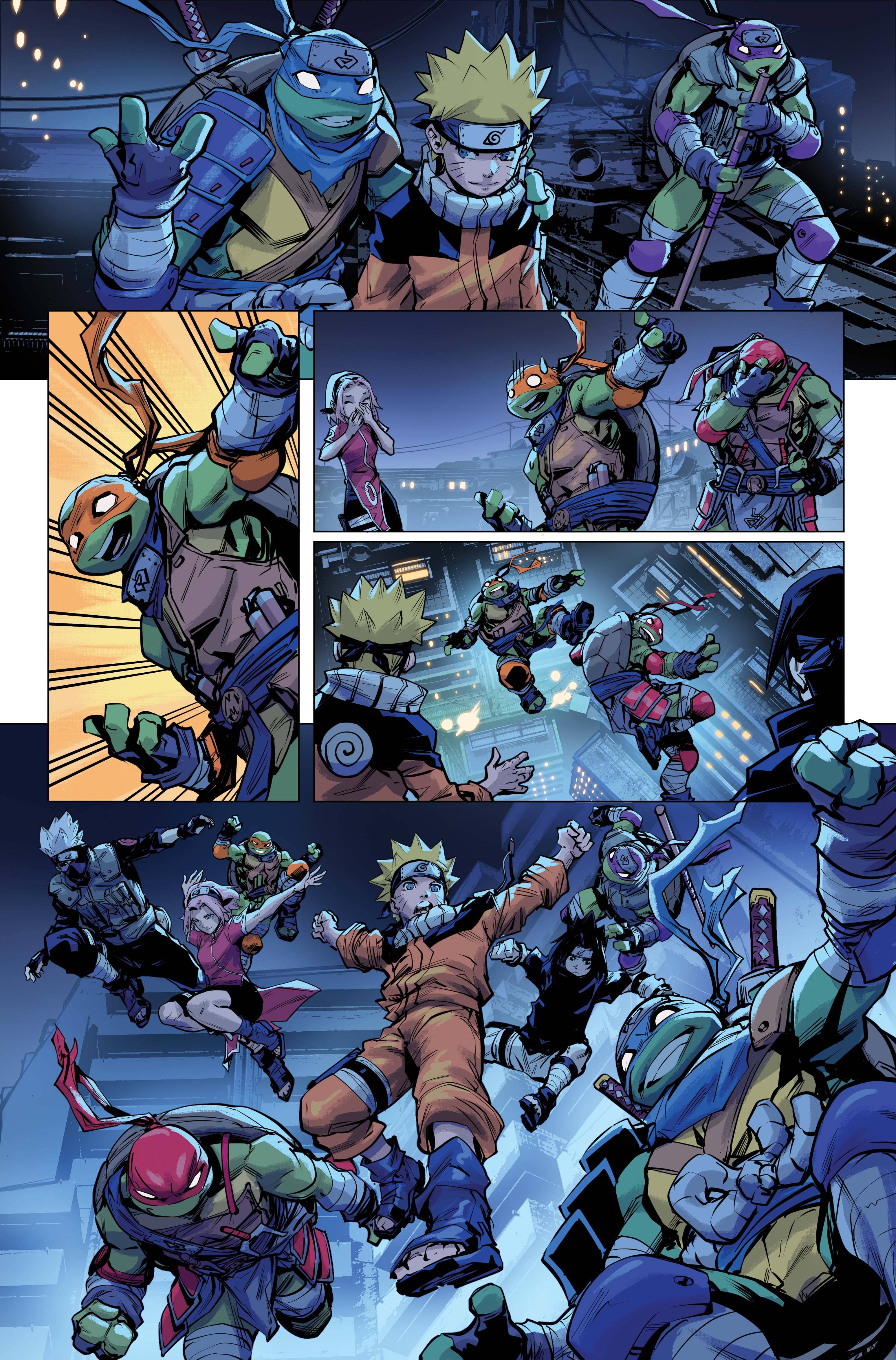 Tmnt x naruto #3 preview 4