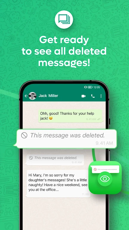 Weye: Recover Deleted Messages Zrzut ekranu 2