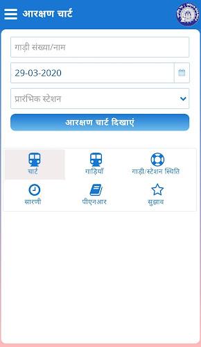 Schermata Rail Reservation Chart & PNR 0