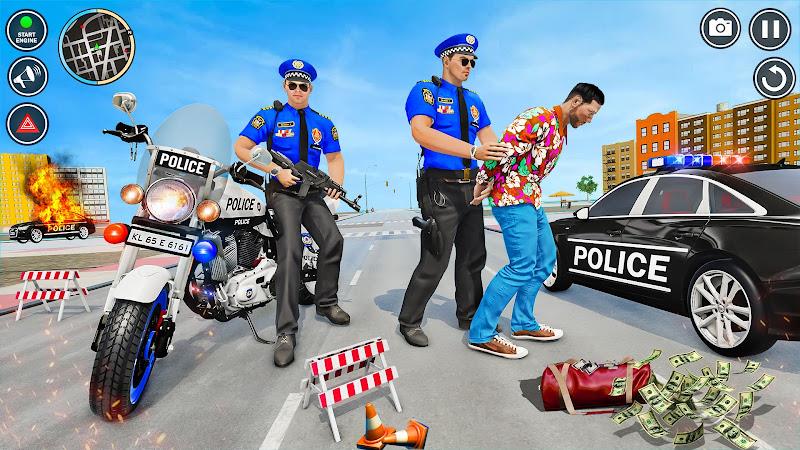 Police Motor Bike Crime Chase ภาพหน้าจอ 3