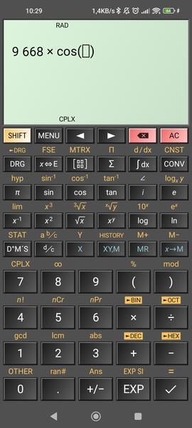 HiPER Scientific Calculator Captura de pantalla 2