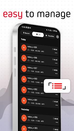 Voice Recorder Pro - VoiceX Ekran Görüntüsü 2