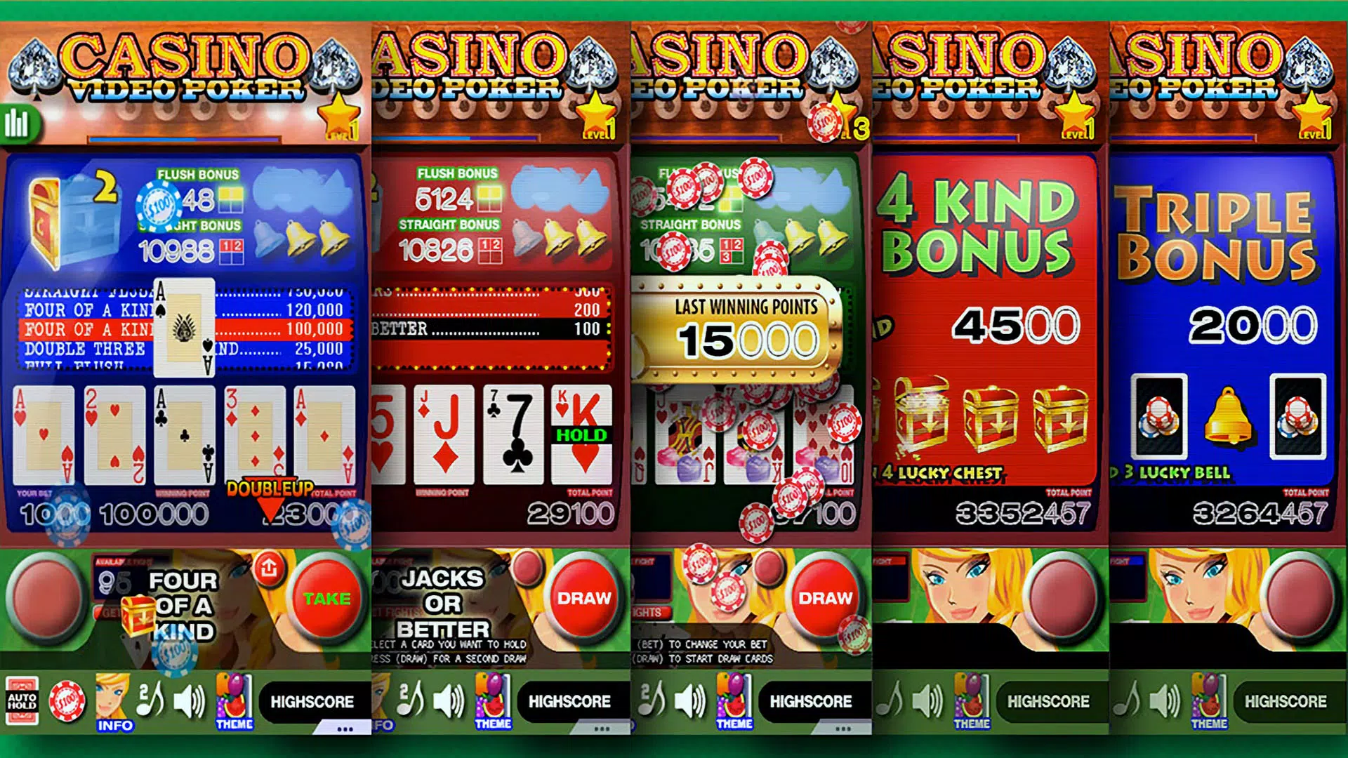 Casino Video Poker Скриншот 3